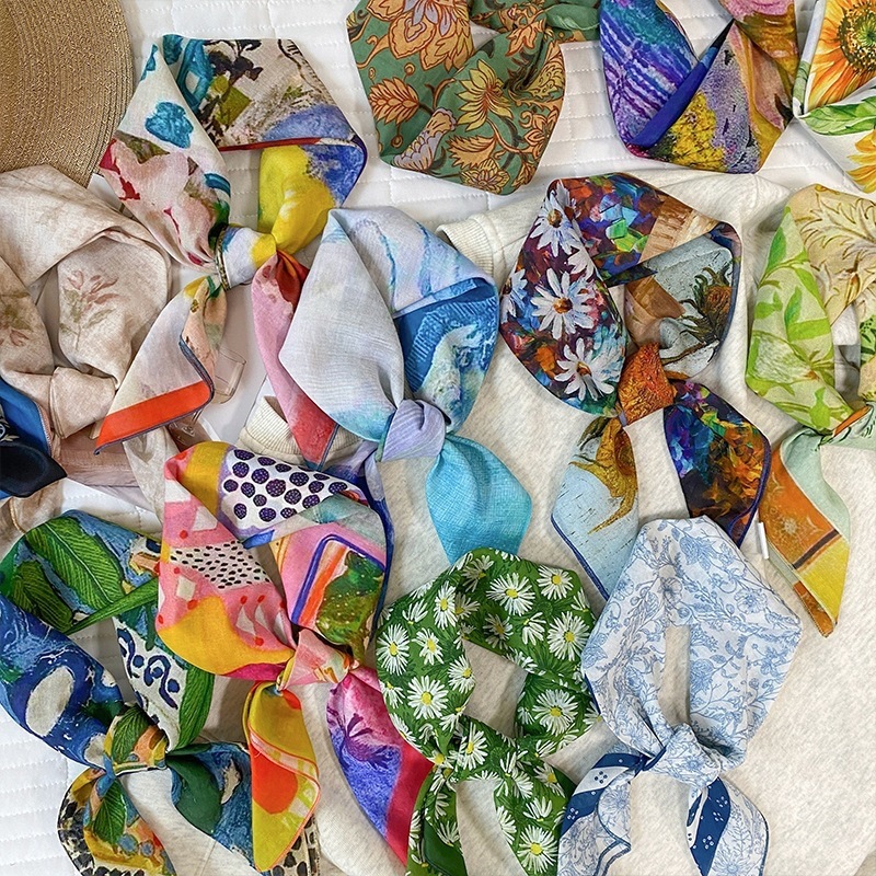 100% Cotton Square Scarf For W - Wrist Wraps 评论和价格