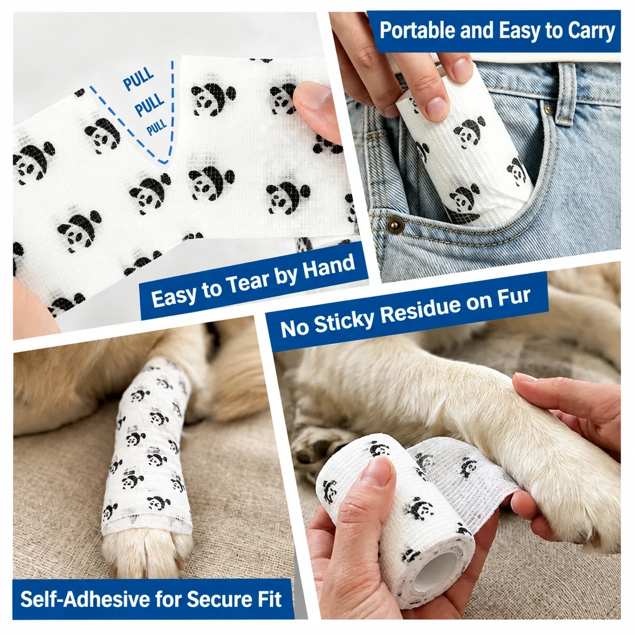 2PCS 5cm Non-Woven Self Adhesi - Wrist Wraps 评论和价格