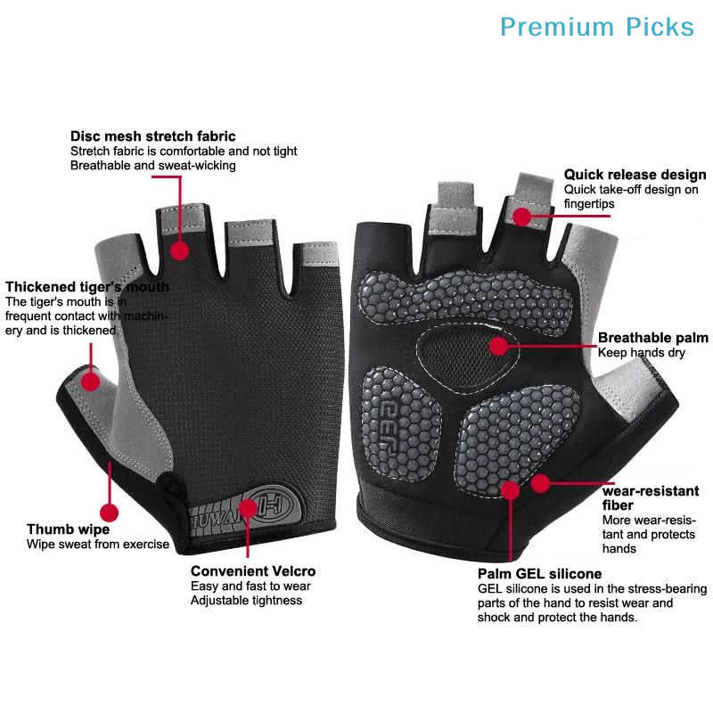 portableHalf Finger Anti Slip  - Weightlifting Gloves 评论和价格